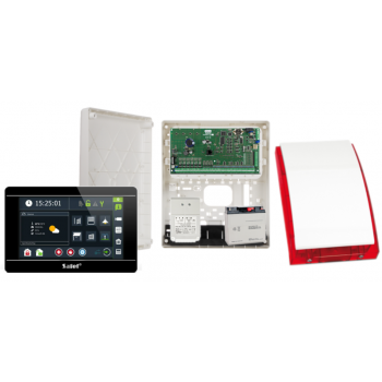 ZESTAW ALARMOWY SATEL INTEGRA 64 + INT-TSI-B + OPU-3P + AWT682 + 17Ah + SYRENA SP-4001R